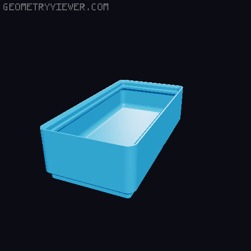 Gridfinity cups height 3 (25mm) collection 3D model thumbnail
