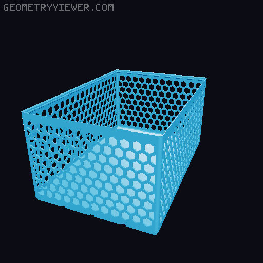 Gridfinity Hex Bins all sizes 3D model thumbnail