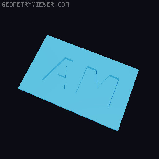 AM/PM Snap in Tiles for Dishwasher clean/dirty sign 3D model thumbnail
