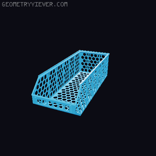 Stackable Baskets 3D model thumbnail