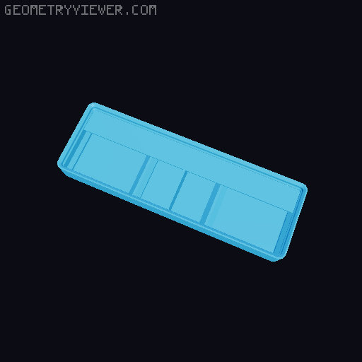 Gridfinity Ultra Light Bins - Divider Label Edition 3D model thumbnail