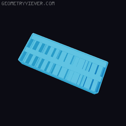 Gridfinity Ultra Light Bins - Divider Label Edition 3D model thumbnail