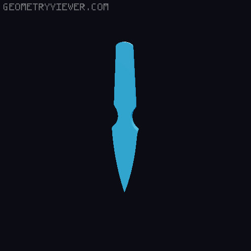 Letter and Package Opener Knife - Letter Opener 3D model thumbnail