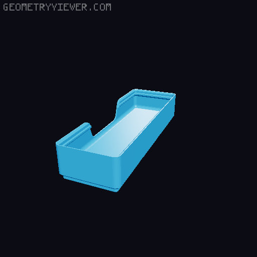 Gridfinity wall cutout collection 3D model thumbnail