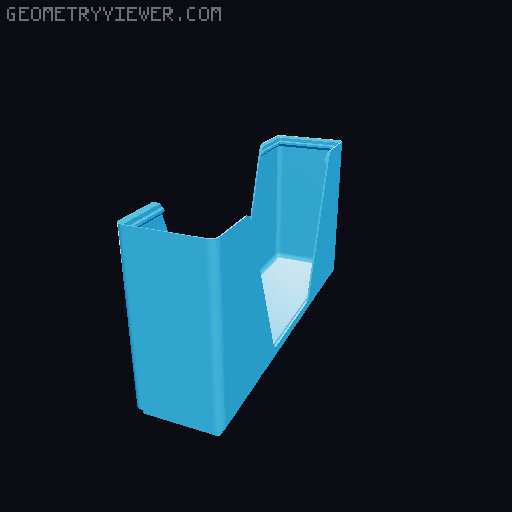 Gridfinity wall cutout collection 3D model thumbnail