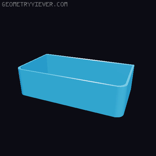 Sidebox trash can 3D model thumbnail