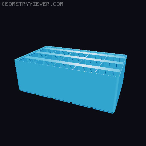 Gridfinity Ultra Light Bins - Divider Label Edition 3D model thumbnail