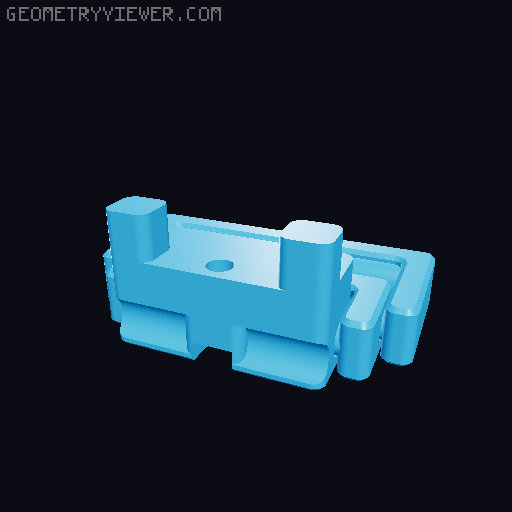 Sturdy Print-in-place Panel Latch for 2020 Extrusion - Voron Panel Clips 3D model thumbnail