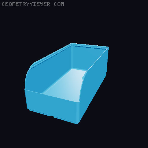 Gridfinity rouded bins collection all sizes 3D model thumbnail