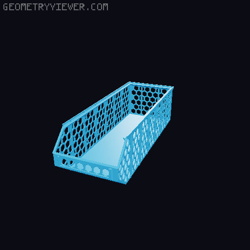 Stackable Baskets 3D model thumbnail