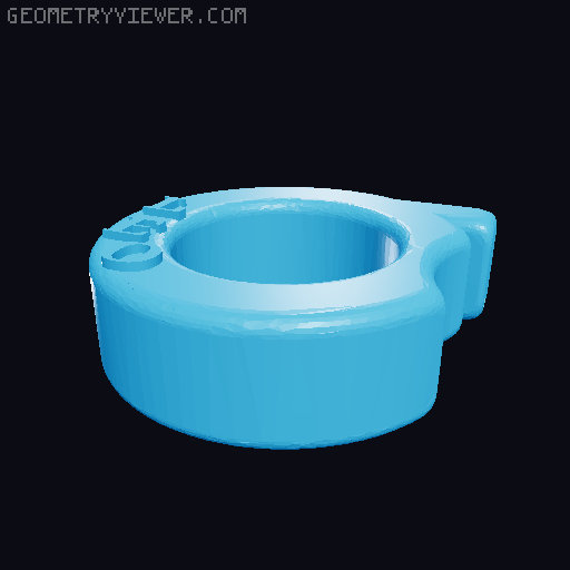 Silbanillo (whitle ring). Custon names 3D model thumbnail