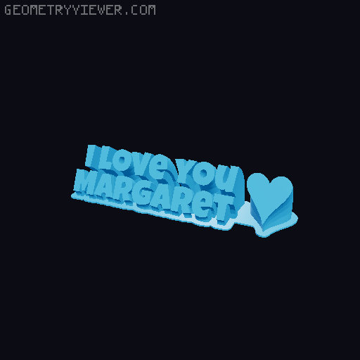 I love you... 3D model thumbnail