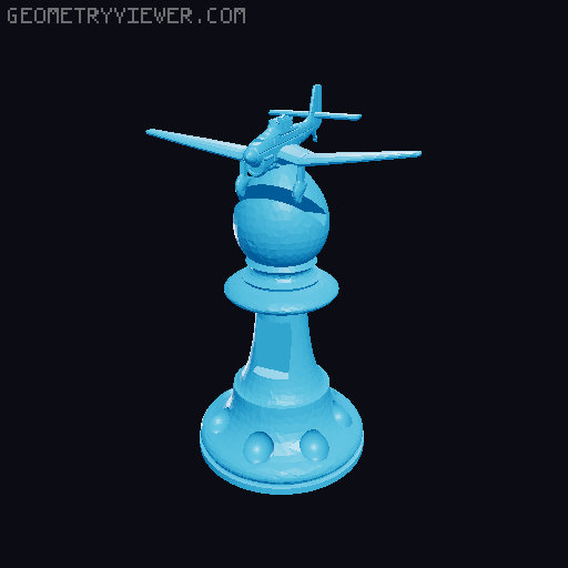 WW2 Chess 3D model thumbnail