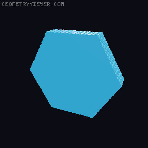Jewellery Box Hexagon Vase Mode 3D model thumbnail