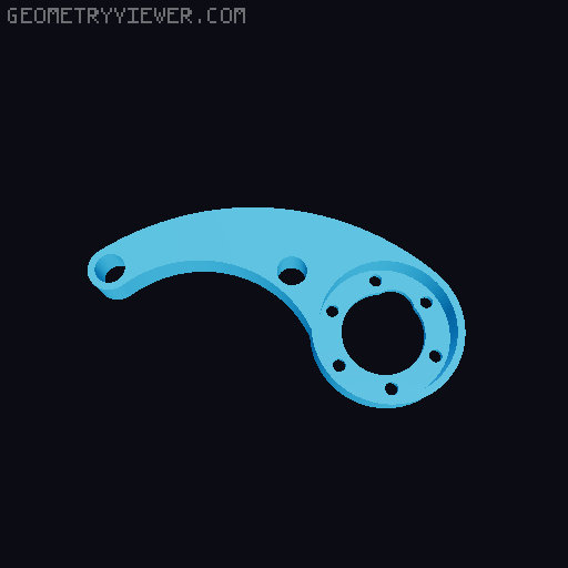 PASTA Lite 37mm motor mount 3D model thumbnail