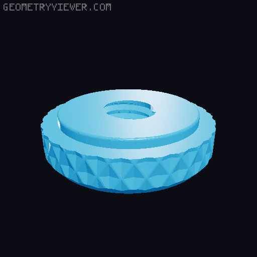 USB Cable Winder_Screw On 3D model thumbnail