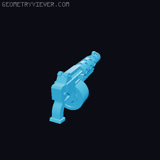 Futuristic guns - pack 1 (2HG1 position) 3D model thumbnail