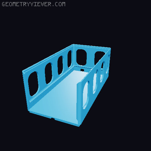 Gridfinity Breadboard Bins 3D model thumbnail