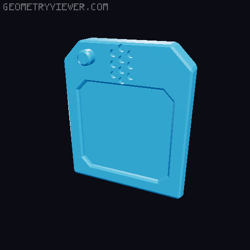 Robot Head From "Stray" game 3D model thumbnail