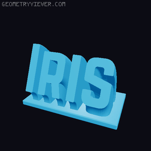 Sweeping Name Tag 3D model thumbnail