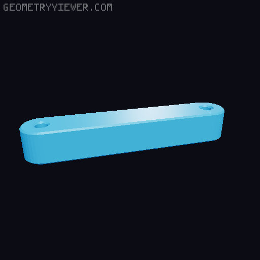 180 Degree Concealed Hinge 3D model thumbnail
