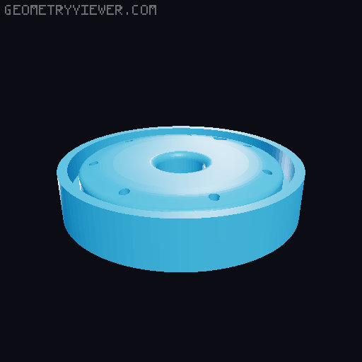 F1 Tyre Pencil Holder 3D model thumbnail