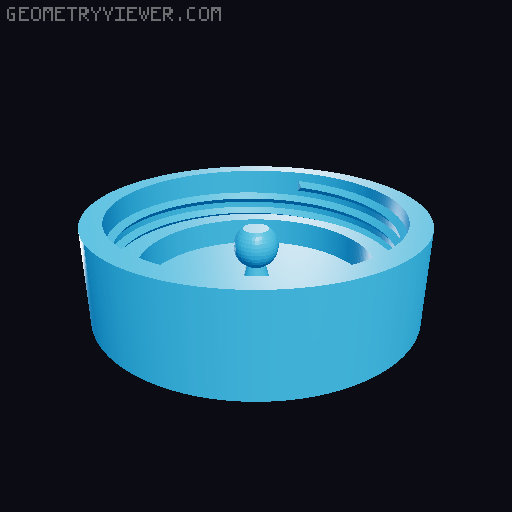 Gear shift fidget toy with spring and ball joint 3D model thumbnail