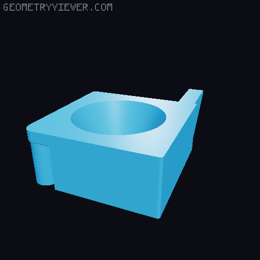 IKEA Lack enclosure (spool inside) 3D model thumbnail