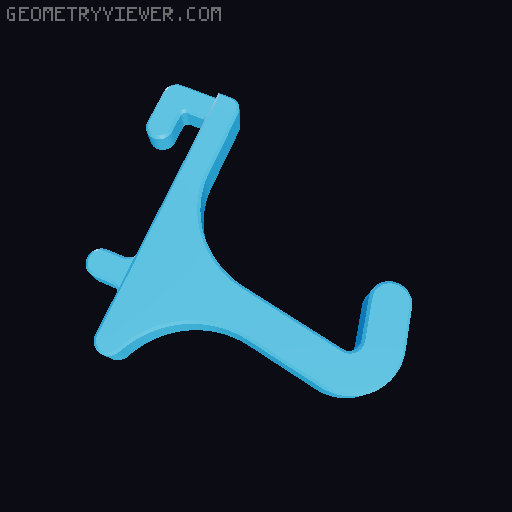 Skadis Drawing Tablet Mount 3D model thumbnail