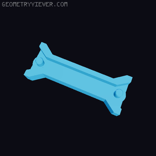 Filament Spool Holder Roller Feet 3D model thumbnail