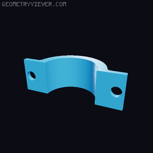 Dual Limb Bike Handlebar 3D model thumbnail
