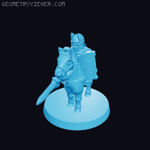 Numenorean Knights 10mm Scale 3D model thumbnail