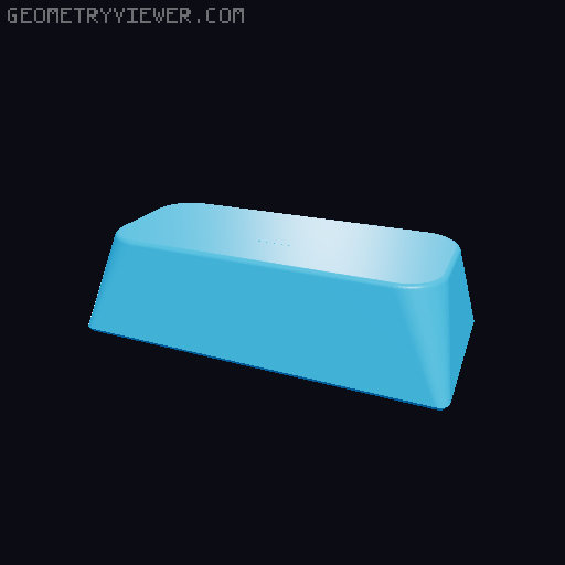 Parametric keycap (Cherry MX) 3D model thumbnail