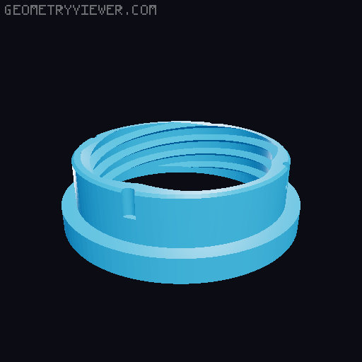 Wigglegram lens for Sony NEX 3D model thumbnail