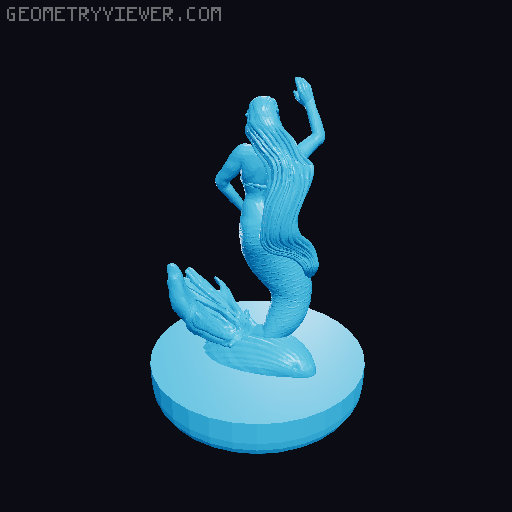 Floating Chess Board - Atlantis Styled 3D model thumbnail