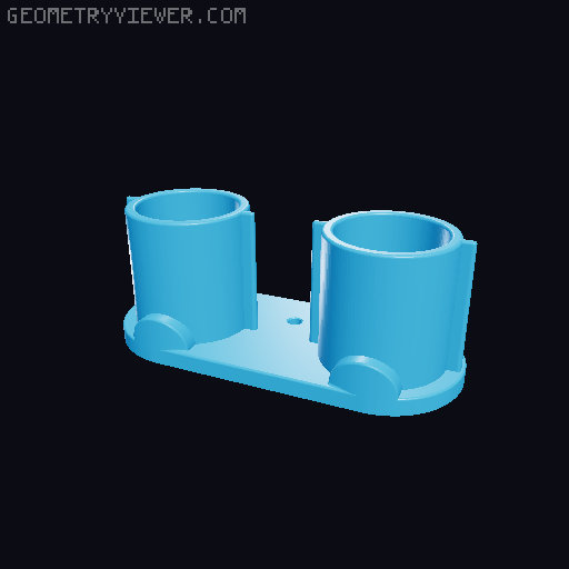Dyson V8 Accessory Holder (Remix) 3D model thumbnail