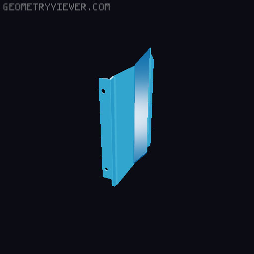 Cooler Master H500M Headset Mount 3D model thumbnail