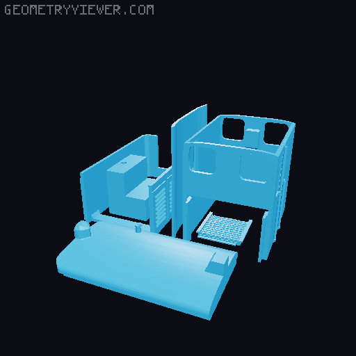 Hunslet 0-4-0 0-4-0 3D model thumbnail