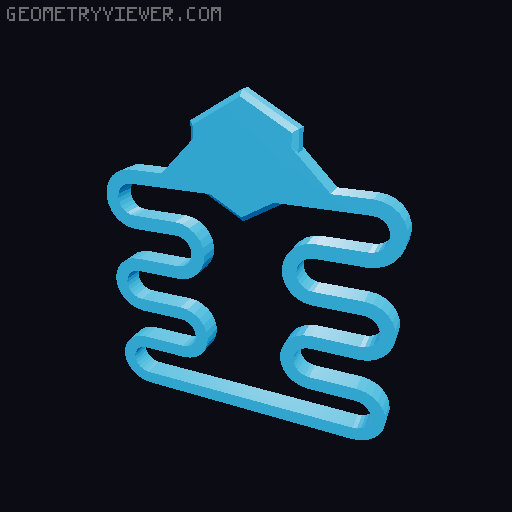 Spring Lock for dummy 13 case 3D model thumbnail
