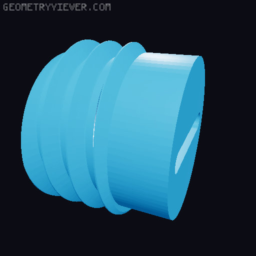 Universal Shower Enclosure Hook (3mm to 9mm) 3D model thumbnail