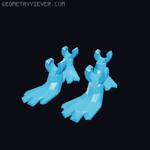 Ball and Socket Wolf 3D model thumbnail