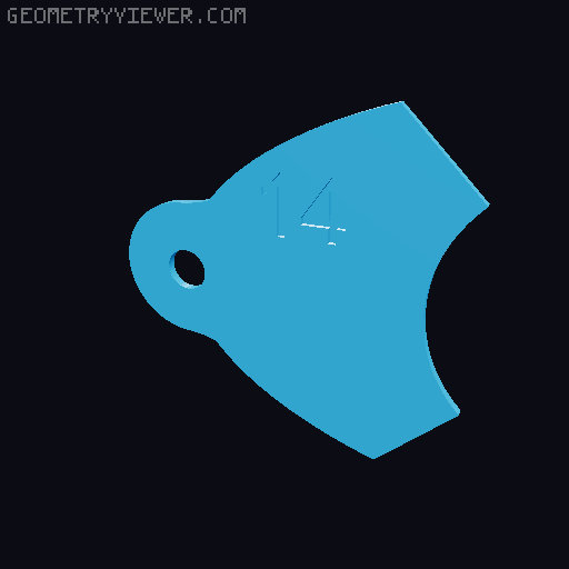 Radiuslehre 1-25mm  |  Radius gauge (M4) 3D model thumbnail