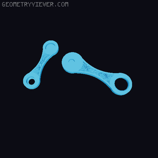 Swinging fidget 3D model thumbnail