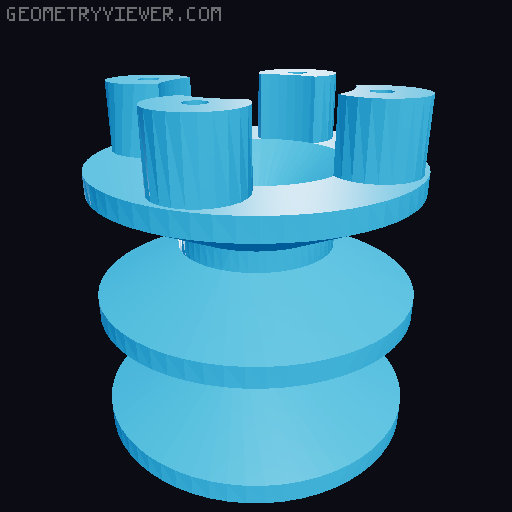 Ascensor con servo y PICAXE 8M2 3D model thumbnail