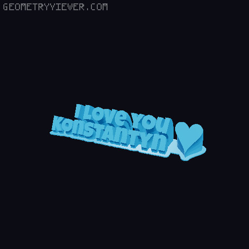 I love you... 3D model thumbnail