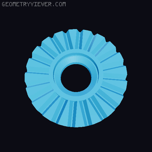 Absorb Bit Beyblade X 3D Printed Bit 3D model thumbnail