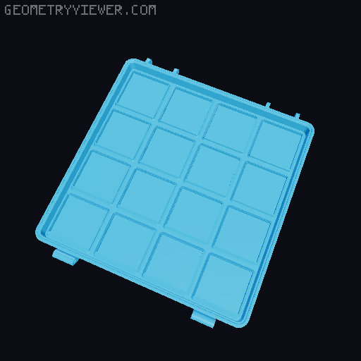 Lighter Lid for the Gridfinity Case Light 3D model thumbnail