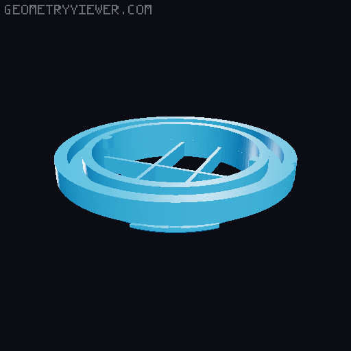 Wigglegram lens for Sony NEX 3D model thumbnail