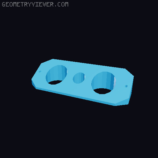 strobe light mount 3D model thumbnail