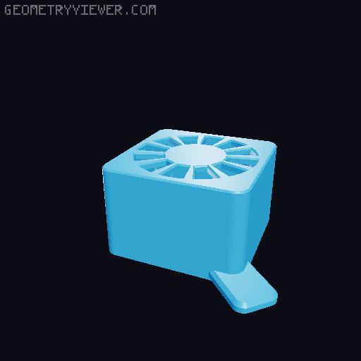 U1 Driver Cooler 3D model thumbnail
